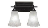Uptowne 2 Light Vanity Light 13.5 Inch Length by Toltec - 132--975-135