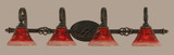 Elegante 4 Light Bath Bar Vanity Light by Toltec - 164-95-9-395