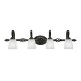 Elegante 4 Light Bath Bar 9.5 x Inches by Toltec  - 164--95-395