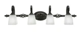 Elegante 4 Light Bath Bar 9.5 x Inches by Toltec  - 164--95-395