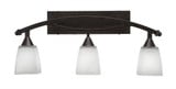 Bow 3 Light Vanity Light 26.5 Inch Length by Toltec - 173--1125-265