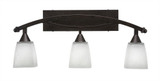 Bow 3 Light Vanity Light 26.5 Inch Length by Toltec - 173--1125-265