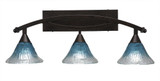 Bow 3 Light Vanity Light 29 Inch Length by Toltec - 173-10-1125-29