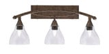 Bow 3 Light Vanity Light 28 Inch Length by Toltec - 173-125-47
