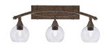 Bow 3 Light Vanity Light 27.5 Inch Length by Toltec - 173-115-41
