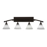 Bow 4 Light Vanity Light 38.5 Inch Length by Toltec - 174--115-385