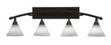 Bow 4 Light Vanity Light 38.5 Inch Length by Toltec - 174--115-385