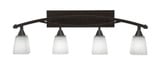 Bow 4 Light Vanity Light 37.5 Inch Length by Toltec - 174--1225-375