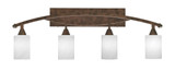 Bow 4 Light Steel Vanity Light 37.25 Inch Length by Toltec - 174-1325-23