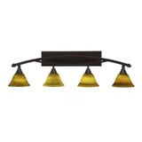 Bow 4 Light Down Vanity Light 39 Inch Length by Toltec - 174-95-1175-39