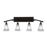 Bow 4 Light Vanity Light 38 Inch Length by Toltec - 174-85-1375-38