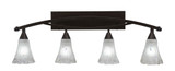 Bow 4 Light Vanity Light 38 Inch Length by Toltec - 174-85-1375-38