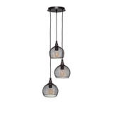 Plexus 3 Light Medium Pendant 14.75 Inch Wide by Toltec - 1816-1475-1025-