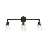 Vintage 3 Light Vanity Light 29.25 Inch Length by Toltec - 183--1175-2925