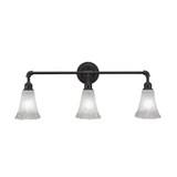 Vintage 3 Light Vanity Light 31.5 Inch Length by Toltec - 183--13-315