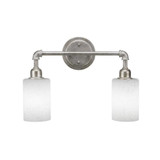 Vintage 2 Light Vanity Light 16.25 Inch Length by Toltec - 182-DG-300