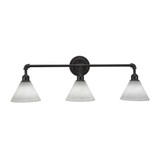 Vintage 3 Light Vanity Light 33 Inch Length by Toltec - 183--11-33