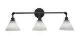 Vintage 3 Light Vanity Light 33 Inch Length by Toltec - 183--11-33