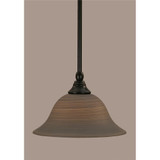 Any 1 Light Steel Small Pendant 6.25 Inch Tall by Toltec - 23-10-625-