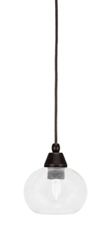 Any 1 Light Steel Small Pendant 7.75 Inch Tall by Toltec - 22-BN-9955