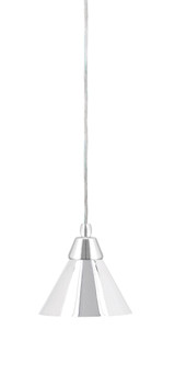 Any 1 Light Steel Small Pendant 7 Inch Wide by Toltec - 22-7-65-