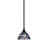 1 Light Stem Hung Small Pendant 6 Inch Tall by Toltec - 23-MB-9955