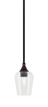 1 Light Stem Hung Mini Pendant 8.5 Inch Tall by Toltec - 23-BC-210