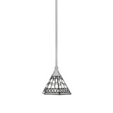 Any 1 Light Stem Hung Small Pendant 6.5 Inch Tall by Toltec - 23-MB-9405