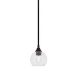 1 Light Stem Hung Mini Pendant 7.25 Inch Tall by Toltec - 23-BC-4100