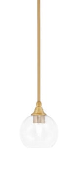 1 Light Stem Hung Mini Pendant 7.25 Inch Tall by Toltec - 23-BC-4100