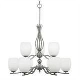 Revo 9 Light Small Chandelier by Toltec 249-1422 - 249-1422