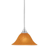 Any 1 Light Tiger Glass Medium Pendant 14 Inch Wide by Toltec - 26-14-9-