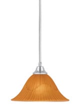 Any 1 Light Tiger Glass Medium Pendant 14 Inch Wide by Toltec - 26-14-9-