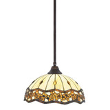 Any 1 Light Steel Large Pendant 9.25 Inch Tall by Toltec - 26-16-925-