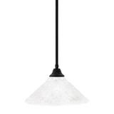 Any 1 Light Steel Large Pendant 9.75 Inch Tall by Toltec - 26-16-975-