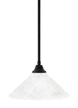 Any 1 Light Steel Large Pendant 9.75 Inch Tall by Toltec - 26-16-975-