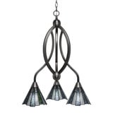 Bow 3 Light Small Chandelier by Toltec 263-18275