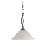 Bow 1 Light Large Pendant 19.25 Inch Tall by Toltec - 271-16-1925-