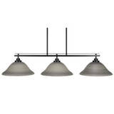 Odyssey 3 Light Oversized Linear Island Pendant 45 Inch Length by Toltec - 2636-45-85-45