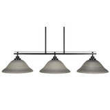 Odyssey 3 Light Oversized Linear Island Pendant 45 Inch Length by Toltec - 2636-45-85-45