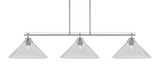 Odyssey 3 Light Large Linear Island Pendant 56.25 Inch Length by Toltec - 2633-37