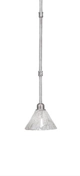 Vintage 1 Light Small Pendant 6.25 Inch Tall by Toltec - 284-7-625-