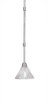 Vintage 1 Light Small Pendant 6.25 Inch Tall by Toltec - 284-7-625-
