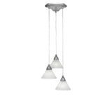 Europa 3 Light Medium Pendant 14 Inch Wide by Toltec - 28-14-675-