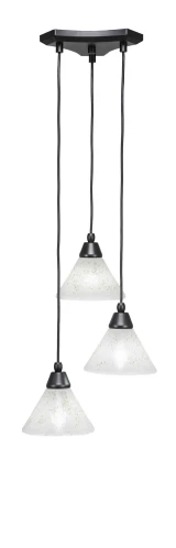 Europa 3 Light Medium Pendant 14 Inch Wide by Toltec - 28-14-675-