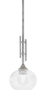Uptowne 1 Light Small Stem Hung Pendant 18 Inch Tall by Toltec - 320-DG-202