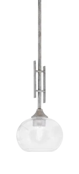 Uptowne 1 Light Small Stem Hung Pendant 18 Inch Tall by Toltec - 320-DG-202