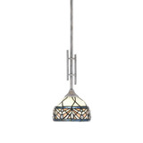 Uptowne 1 Light Small Stem Hung Pendant 17.5 Inch Tall by Toltec - 320-DG-302
