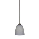 Paramount 1 Light Small Pendant 12.5 Inch Tall by Toltec - 3401-8-125-