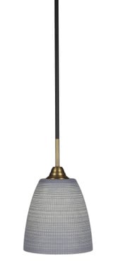 Paramount 1 Light Small Pendant 12.5 Inch Tall by Toltec - 3401-8-125-